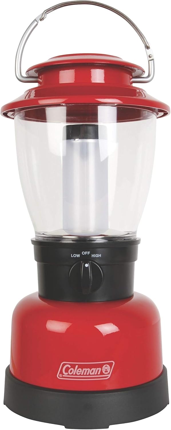 Coleman CPX 6 Classic LED Lantern, 2 Levels Dimmable, Up to 400 Lumens, 70 Hours of Continuous Lighting, Japan