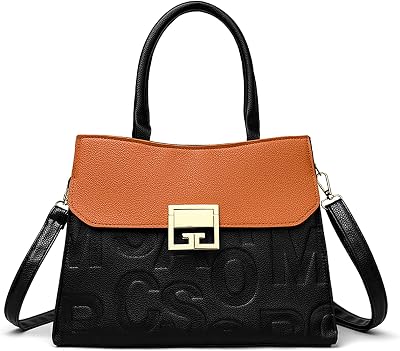 Handbags for Women Vintage Leather Shoulder Crossbody Bag Backpack Purse Tote Bag Printed Letters Top Handle Satchel Gifts