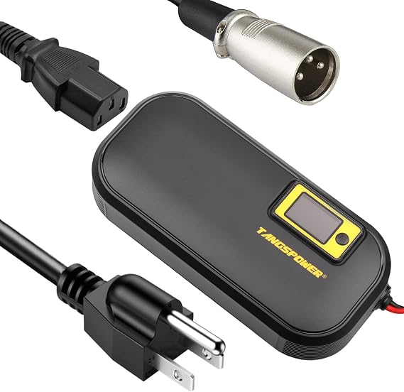 48V Charger 54.6V 3-Pin XLR Charger Adjustment Current 2-12A Quick Charge