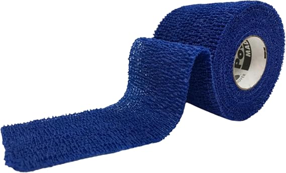 Powerflex 1.5" Stretch Athletic Tape - 6 Rolls, Blue