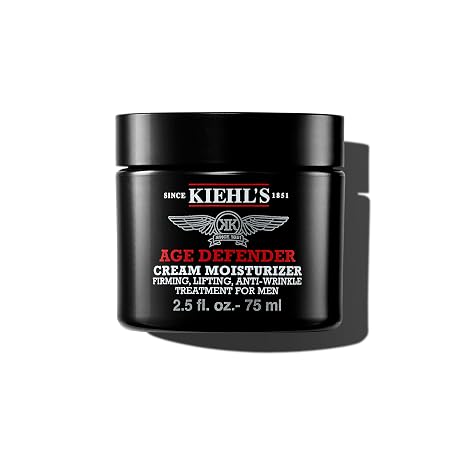 Kiehl's - Age Defender Face Cream Moisturizer, Anti-Aging Treatment For Men | Face Moisturizer for Minimizing Fine Lines & Wrinkles - With Salicylic Acid & Caffeine - Mens Anti-Aging Treatment