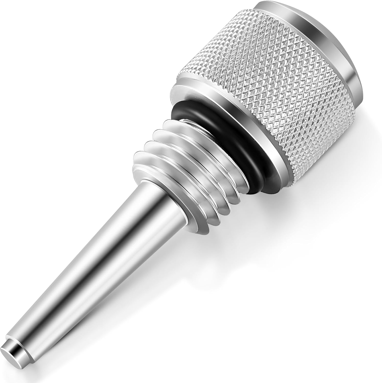 Dreyoo Compatible With WEN 55201 Magnetic Oil Dipstick for Inverter Generators, Compatible with WenPredator Generator Parts, Aluminum Engine Oil Dipstick, Generator Accessories, O Ring, Silver1 Pcs