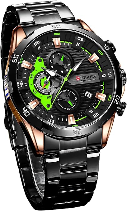 Men Watch Business Quartz Watches 6-Hand Chronograph Waterproof Date Luminous Man Simple Fashion Wristwatch Clock