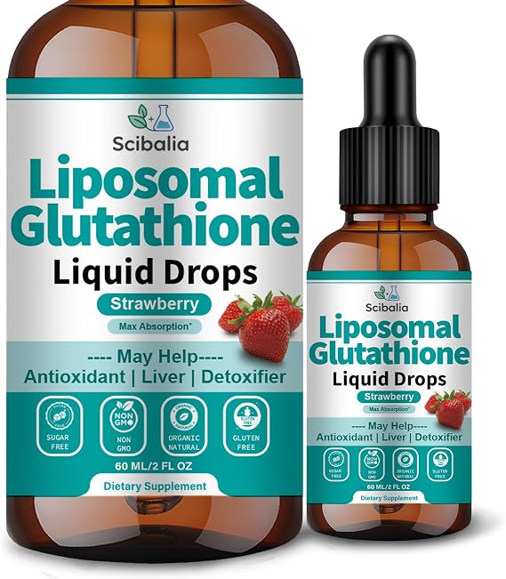 5-in-1 Liposomal Glutathione Supplement Liquid Drops 1750mg