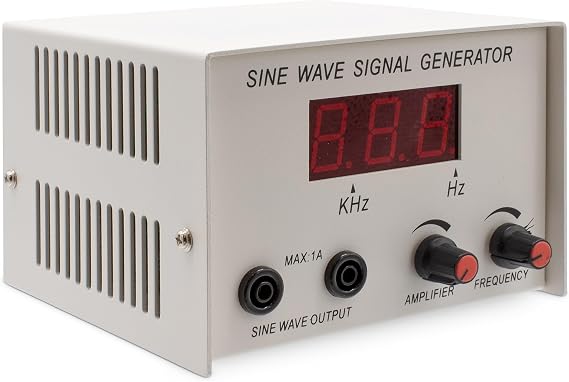Variable Frequency Wave Generator, 1-400 and 10-4000 Hz | Dual Frequency Ranges, Adjustable Amplitude, 1 Hz and 10 Hz Resolution, Sound Wave and Physics Demonstrations