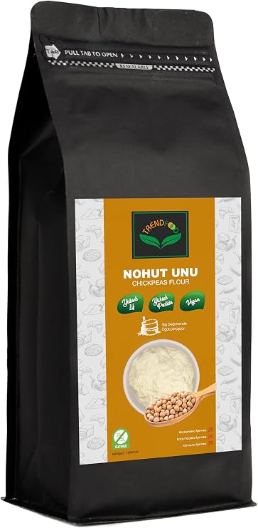 %100 Doğal Nohut Unu 1 kg | Glutensiz & Katkısız | Yüksek Protein ve Lif Kaynağı | Vegan & Diyet Dostu | Sağlıklı Tarifler İçin Mükemmel Seçim