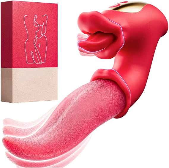 New Edition Adult Tools for Woman Dual Head Dolphin Shape Rabbit Womens Toys 9 Powerful Modes Waterproof Soft Silicone Travle Essentials Dual Motor Toys for Women or Couple Fun Gifts for Women (Red)