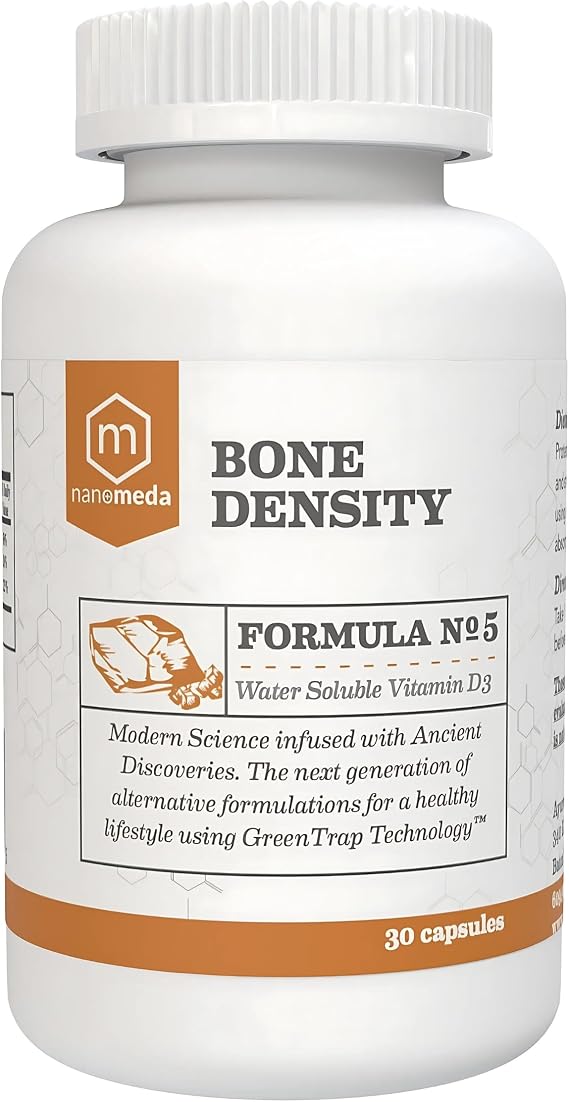 Bone Density - Bone Strength Organic Calcium with Magnesium, Vitamin D3, clinically Proven Ingredients for Bone Health, Gluten Free, Easy to Swallow - 60 Count