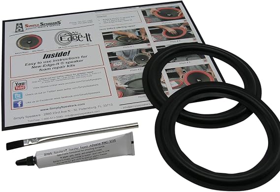 Simply Speakers 6.5 Inch Speaker Repair Kit Fits Toyota, Lexus, Mark Levinson, Rubber Edge RSK-6.5 (Pair)