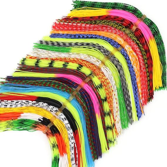 Fly-Tying-Materials-Rubber-Legs-Silicone-Rubber-Skirt 12-24 Colors Fly Tying Supplies