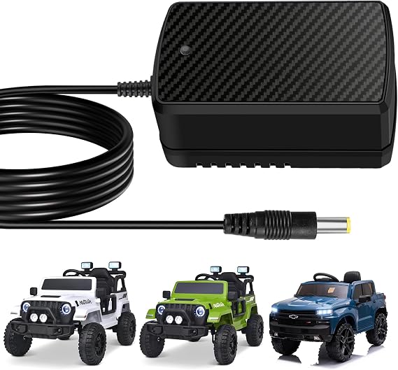 12V Charger for Kids Ride On Toys Best Choice Products SUV | 12v Battery Charger for Kid Trax Dynacraft Kidzone Bumper Car Electric Ride On Car Charger