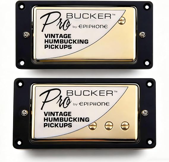 1 Set ProBucker Alnico 2 Classic Vintage Humbucker Bridge&Neck Pickups 4-Conductor Gold