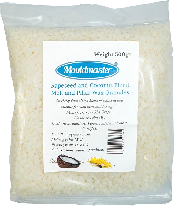 Rapeseed and Coconut Blend Melt and Piller Wax 500g
