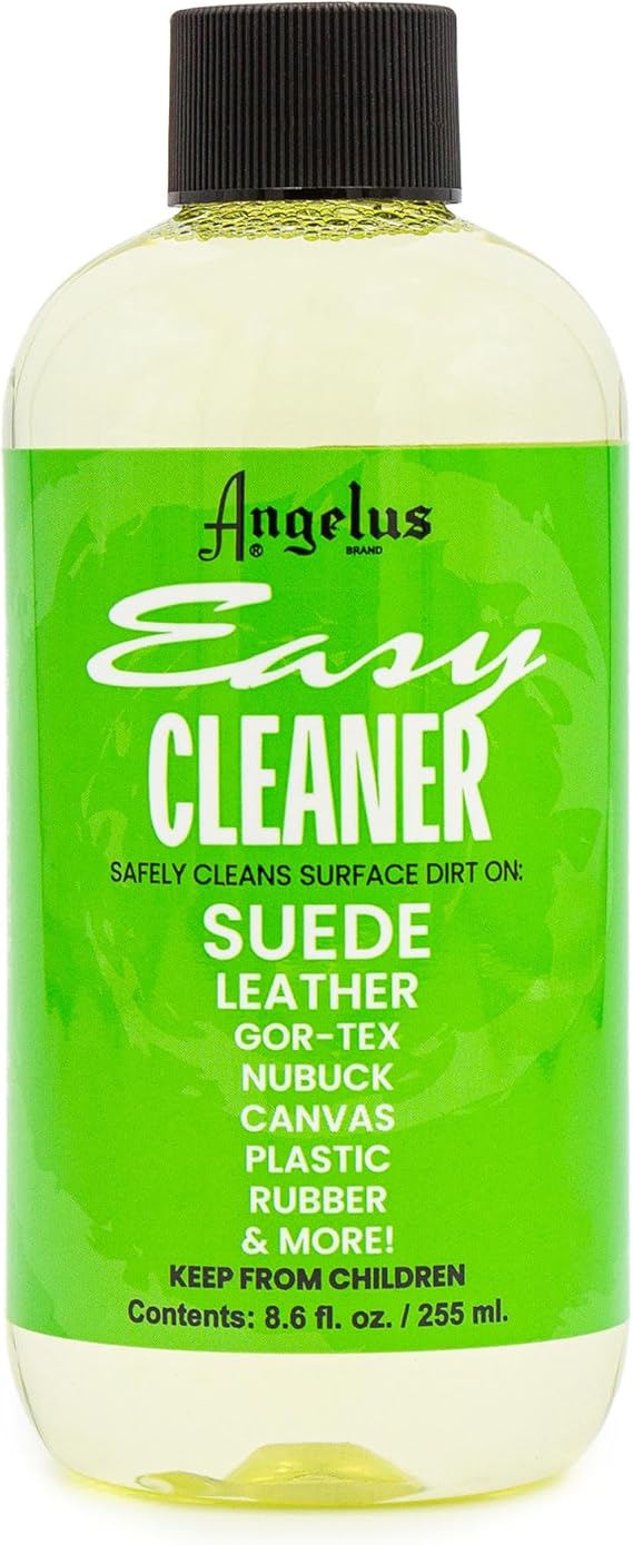 Angelus Easy Cleaner, Premium Shoe Cleaner, Safe For Sneakers, Leather, Suede, Canvas, and More Removes Dirt and Stains | Made In USA - 8.6 fl oz