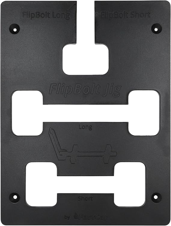 FastCap FlipBolt Jig for Fastening Stiles & Countertops, Black | Invisible Connectors with Routing, Easy to Install and Highly Durable, 99940