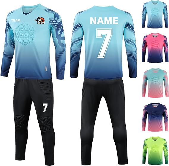 Custom Goalie Jersey Soccer for Adult/Kids Goalkeeper Jersey