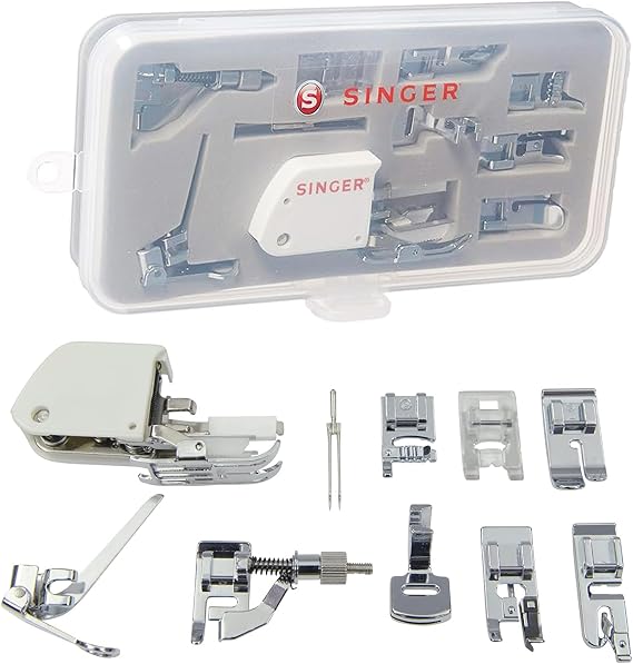 SINGER 9-Piece Presser Feet Accessory Kit with Clear Durable Storage Case
