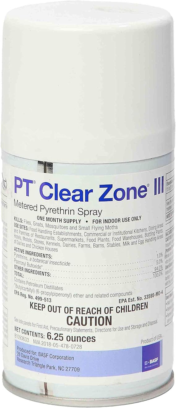 PT Clear Zone III Metered Pyrethrin Spray - 1 can (6.25 oz)
