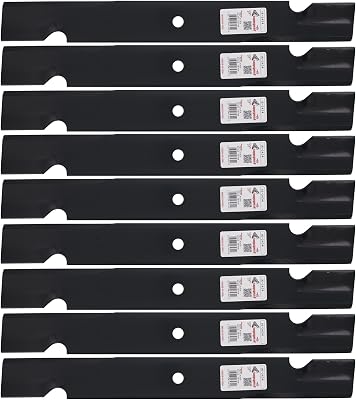 Rotary 3434 Mower Blades for Bobcat Ferris Scag Snapper 21 Length 2-12 Width .204 Thickness 58 Center Hole Fits 61in. Deck