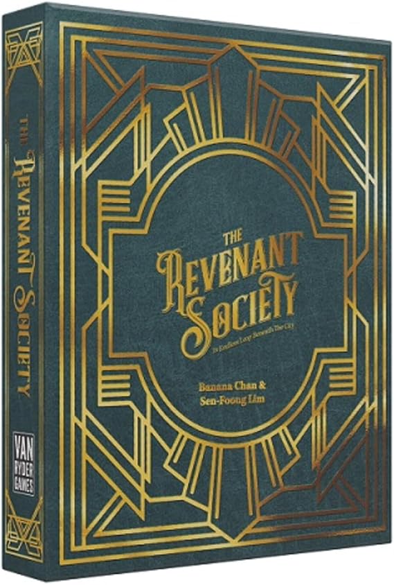 The Revenant Society: Deluxe Box Set - 3-5 Player RPG Tabletop PbtA Game - 120-240 Minutes of Gameplay - DND Style Game Master Guidebook + Accessories - Ages 14+ English Version - By Van Ryder Games