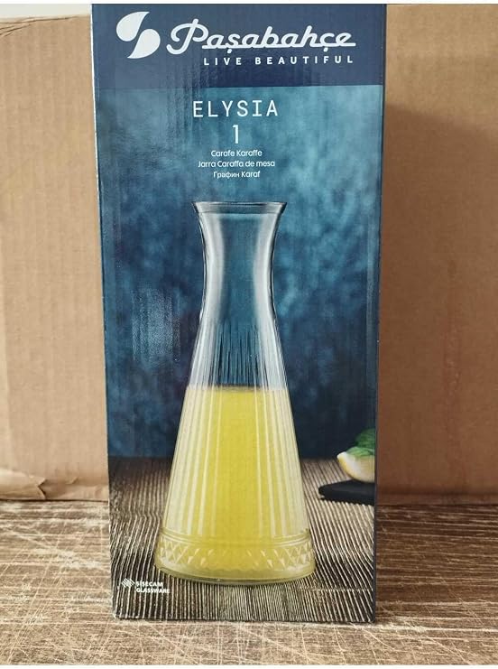 Paşabahçe Elysia Karaf Limonata Şişesi Vazo Şişe Sürahi 940 CC Kapaksız