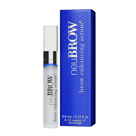 neuBROW 3.6mL Eyebrow Enhancing Serum, 8-12 Weeks of Coverage | 4-6 weeks for defined, fuller & thicker-looking brows, Vegan, Apply Twice Daily, Includes Peptides, Proteins & Vitamins