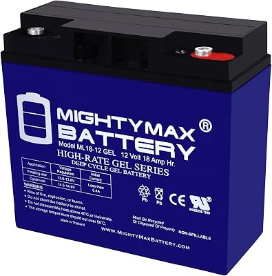 Mighty Max Battery 12V 18AH GEL Battery For Pride Go-Go Sport Model S74-2 Pack