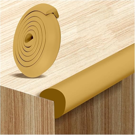 Wall Corner Protector,Foam Edge Protectors,Furniture Corner Guards,(Woody,3pcs)