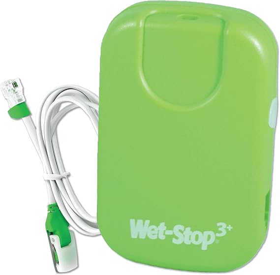 Wet-Stop 3 Green Bedwetting Enuresis Alarm with Loud Sound and Strong Vibration for Boys or Girls, Proven Solution for Bedwetters...
