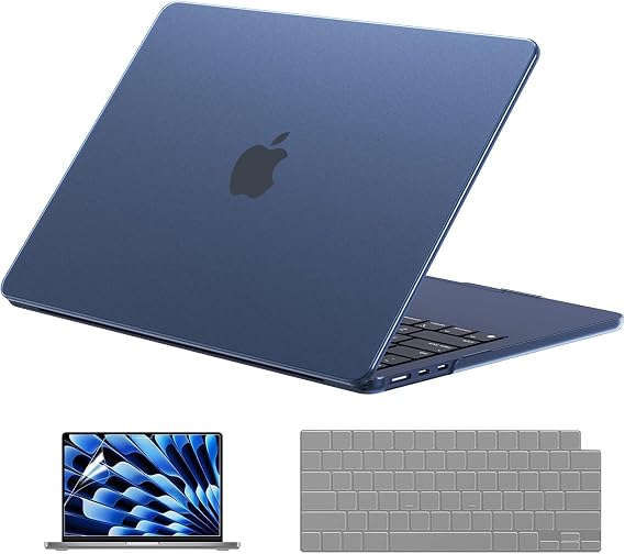 EooCoo Case for MacBook Air 15 inch M5 M4 M3 M2 2026-2023, Frost Midnight