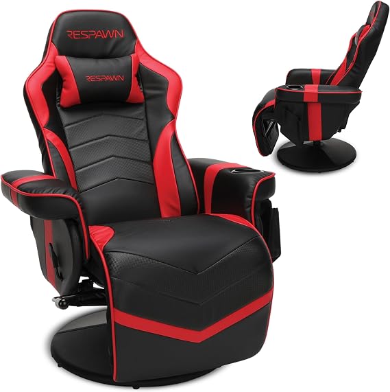 Respawn 900 Gaming Recliner Chair with Footrest, Cup Holder and Swivel