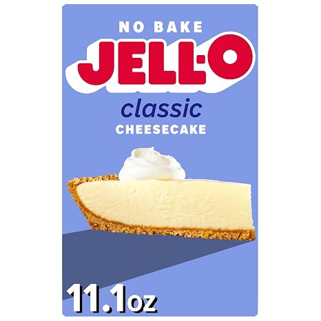 Jell-O Dessert Kit Filling & Crust Mix, No Bake Classic Cheesecake, 11.1 oz