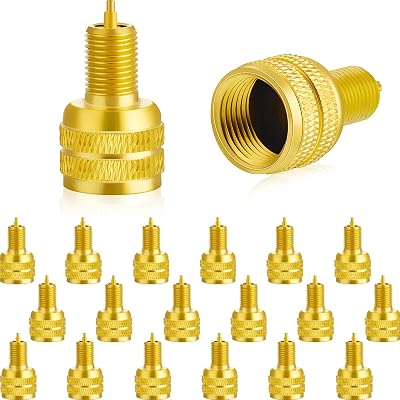 Fabbay 20 Pcs Large Bore Tire Valve Adapter Valve Stem Adapter External Tire Bore Reducer Connector Good Performance 22 mm Length