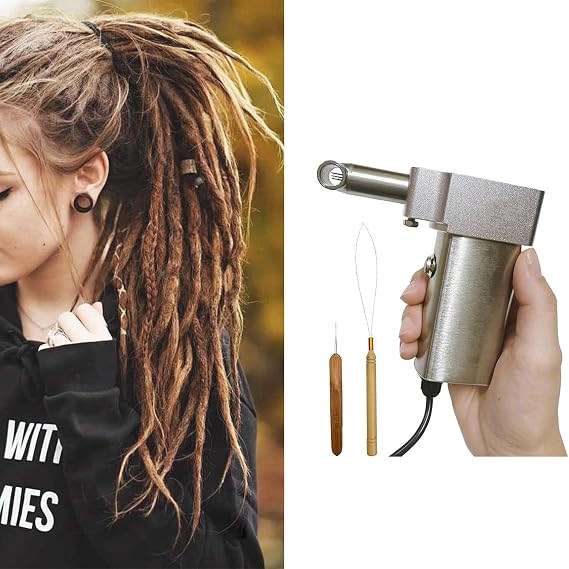 Automatic Dreadlock Machine, Loc Machine for Dreadlocks, Instant Dreadlock Machine, Handheld Portable Dreadlock Maker, Can Working Directly on Your Real Hair,6mm