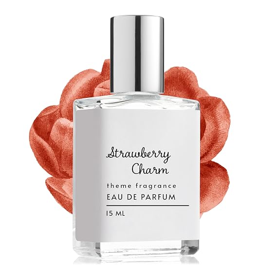 Theme Fragrance Strawberry Charm Perfume Rollerball, Sweet Gourmand, 15ml