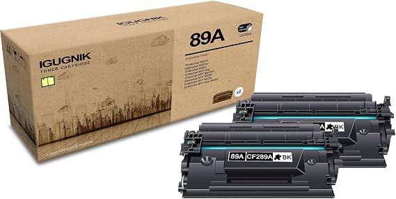 2-Pack 89A CF289A High Yield Black Toner Cartridge(with chip), Replacement for HP 89A CF289A for Enterprise M507n M507dn M507x M507dng MFP M528dn M528f M528c Flow M528z Printer