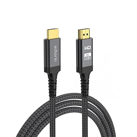 (4.5 metre) HDMI 2.1 Kablo 8K 60Hz 4K 120Hz 48Gbit/s Yüksek Hızlı, Sertifikalı HDMI Kablo TV/PS5/PS4/ Xbox Series X/Monitör ile uyumlu
