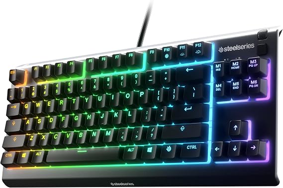 steelseries Apex 3 TKL Türkçe Gaming Klavye Tenkeyless, 8 Bölge RGB Aydınlatma Türkçe QWERTY
