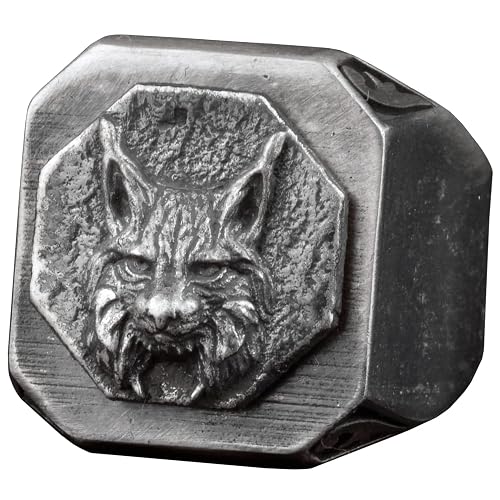 Fox Silver Mens Signet Ring, Animal Jewelry, Gothic Ring, 925 Sterling Silver Ring, Handmade Unique Ring,