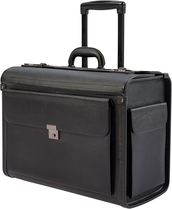 HAMMER ANVIL 19 Wheeled Briefcase Rolling Case Sales Sample Pilot Lawyer Attache
