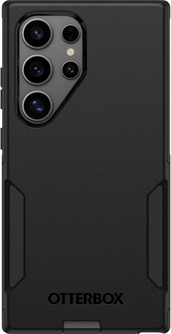 OtterBox Samsung Galaxy S24 Ultra Commuter Series Case - Single Unit Ships in Polybag, Ideal for Business Customers - BLACK , slim & tough, pocket-friendly, with port protection