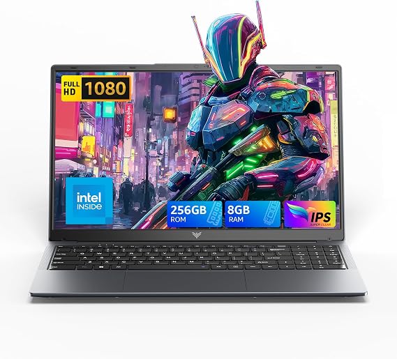 ACEMAGIC 2025 LX15 Laptop, 15.6-inch FHD (1920 x 1080) Display, ntel N197(4C/4T) Processor, 8GB DDR4 RAM, 256GB SSD, WiFi5, BT5.0, 38Wh Battery, Gray