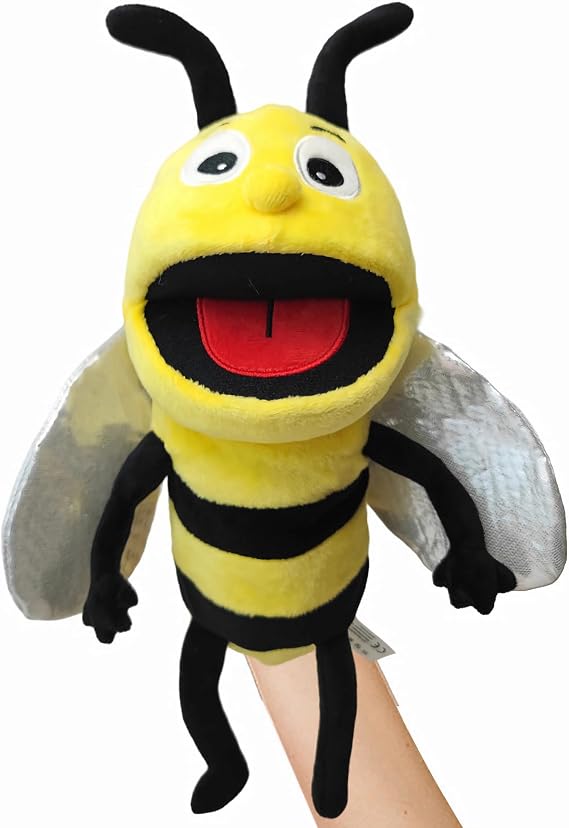 Insects Hand Puppets for Kids,Toddler Includes Bees, Butterflies, Dragonflies, etc with Movable Open Mouths, Perfect for Storytelling,Teaching,Preschool,Birthday Gifts