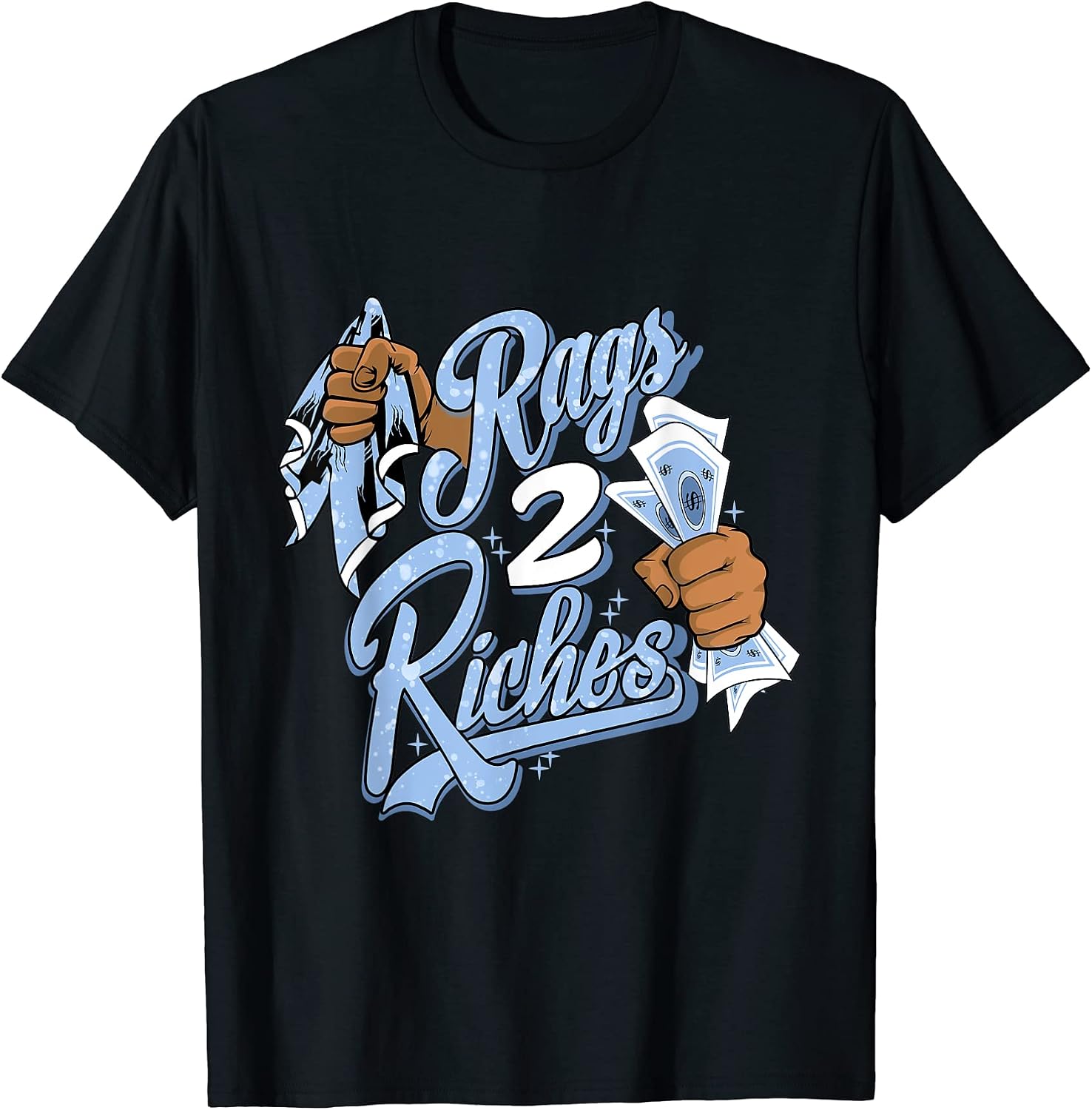 Rags 2 Riches Sneaker Matching 4 Retro PS University Blue T-Shirt