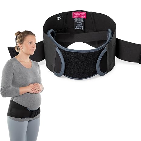 OPTP Maternity Support Belt by Diane Lee, For Pregnancy/Postpartum, Medium | Targeted compression pregnancy belts for pelvic & back support during pregnancy & postpartum, M fits pant size 8-10