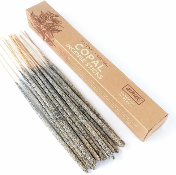 Copal Incense Sticks, Handmade White Copal Resin Sticks from Mexico 20 Pcs