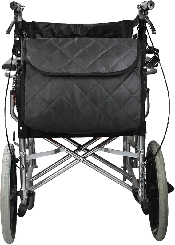 Wheelchair Backpack,Large Storage Capacity,Multiple Pockets for Storage,Lightweight,Wheelchair Bags Suitable for Manual Electric Wheelchairs,Walkers(Black)