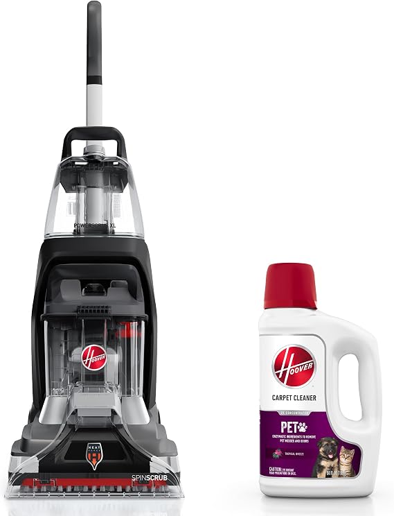 Hoover PowerScrub XL Pet Carpet Cleaner Machine, Deep Cleaning Carpet Shampooer with Multi-Purpose Tools, FH68050, Black, Contemporary Style