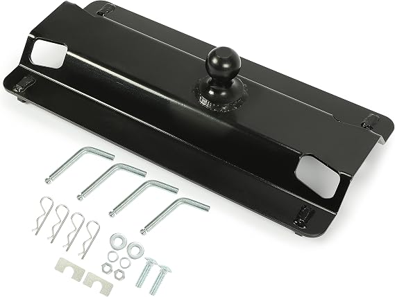 5th Fifth Wheel to Gooseneck Hitch Ball Adapter Plate for Pickup Truck Bed Replacement for 49080-25,000 lbs, 2-5/16-Inch Ball