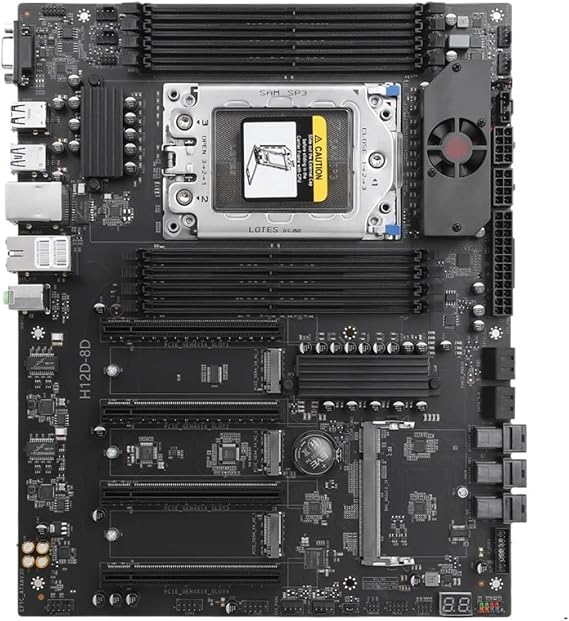 H12D 8D Motherboard with Module Support EPYC 7002 7003 Series CPU 8 Channel Memory Dual 2.5G Network IPMI